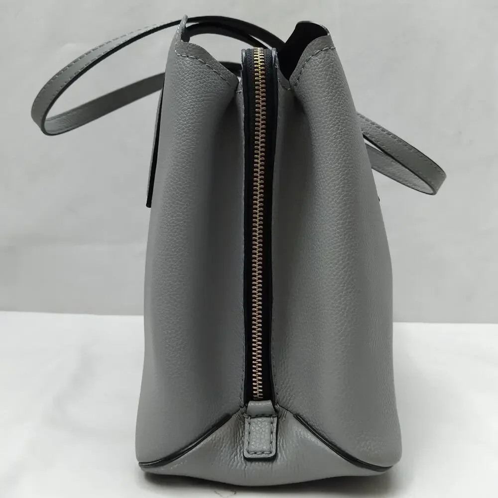 Marc Jacobs Women`s The Editor Griffin Rock Grey Zipper Satchel Shoulder Bag